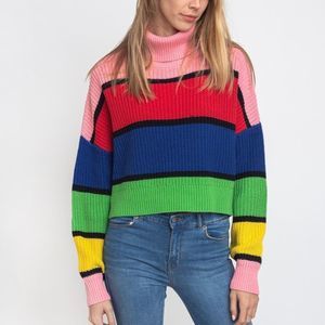Lazy Oaf Bright Stripe Knitted Jumper Sweater